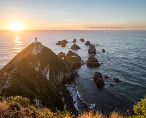 Sunrise at Nugget Point Lighthouse