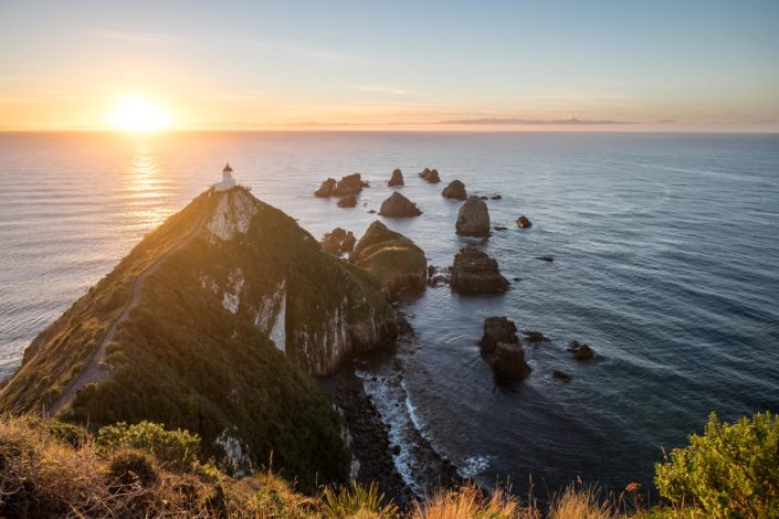 Sunrise at Nugget Point Lighthouse Sunrise at Nugget Point Lighthouse