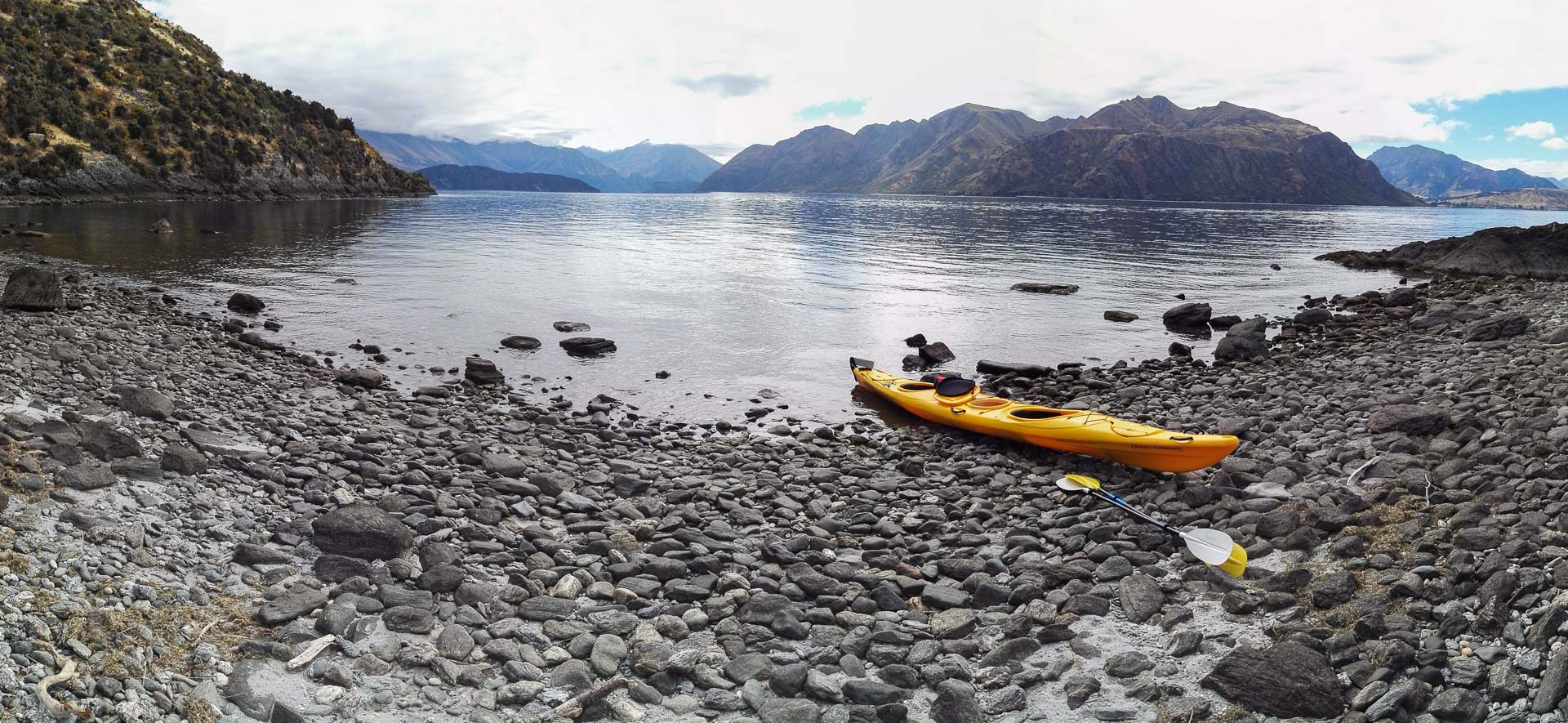 Kayaken auf dem Lake Wanaka